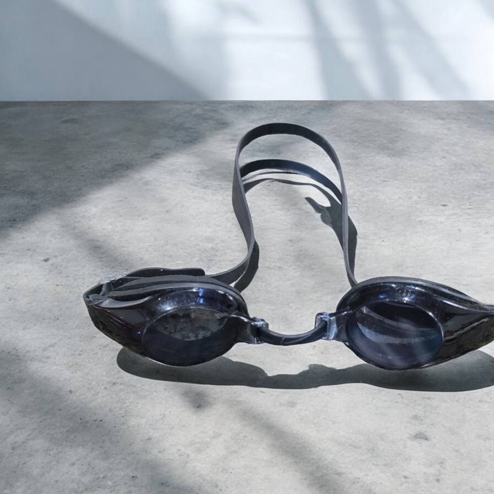 Nike black swim goggles